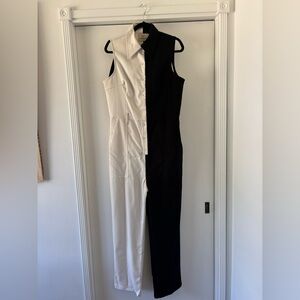 FBC Director Two-Tone Black and Cream Jumpsuit🤍🖤